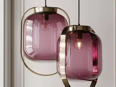 Jupiter Blush Pink Pendant Light from Rockett st George 3D model