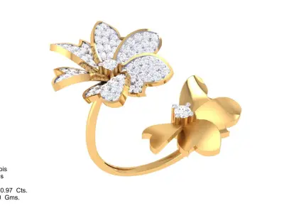  Women Ring MTL 3dm STL OBJ FBX Details 3D print model 100