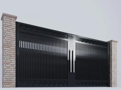 Gate For House Modern 3D model