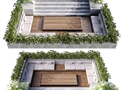 SITTING AREA NO16 A 3D model