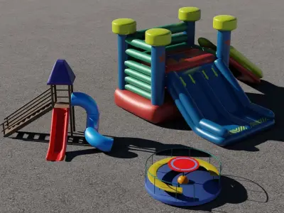 3 Rides 3D models 3D Model Pack