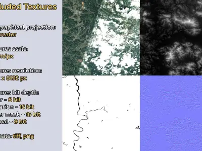 Daegu South Korea City Landscape 3D Model 3D model