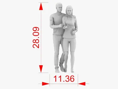 A Couple 3D print model