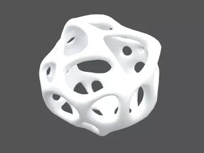 Abstract Shape v19 002 Low-poly 3D model