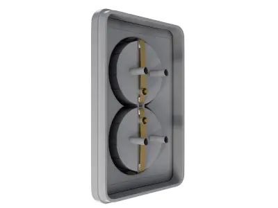 Realistic Outlet Type 1 3D model