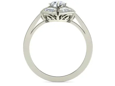 Women Ring  Render 3dm STL OBJ FBX Details 3D print model 83