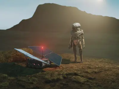 Space Wanderer Low-poly 3D model