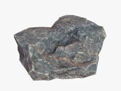 Stone Debris Piece Collection Low-poly 3D model