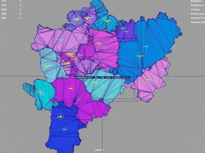 Kayseri  Central Anatolia Region  Turkey map region geography 3D model