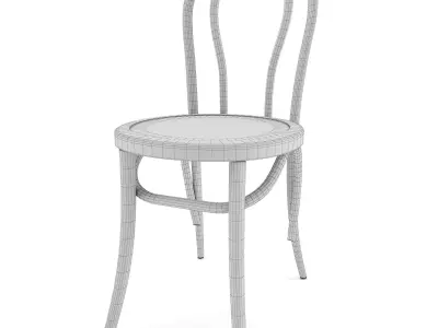 No 18 Original European Bentwood Dining Chairs Low-poly 3D model