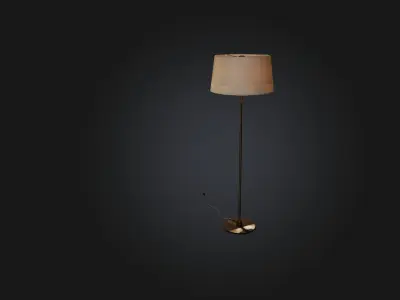 Realistic Floor Lamp Low-poly 3D model