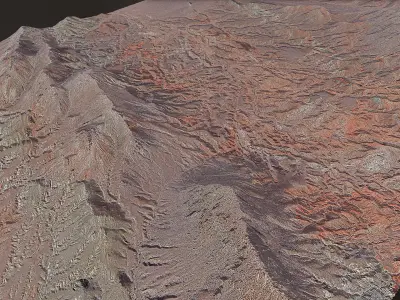 Arid Landscape 4 - Scan 3D model