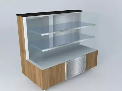 Kit805 Desk Exhibitor Refrig. Still Reto 2 doors by Alex Marques Free 3D model