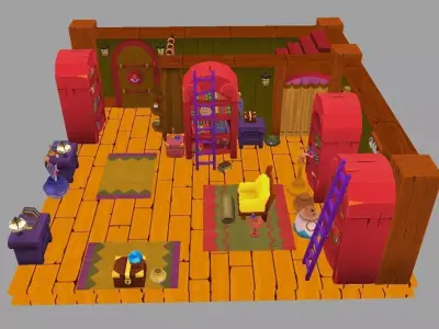 Enviroment - Dofus Game Low-poly 3D model