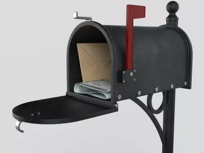 American Mailbox 3D model