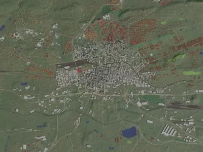 Johannesburg South Africa - city and urban 3D model