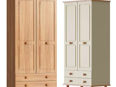 Cream and Pine Painted 3D model