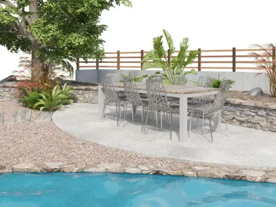 Classic park landscape 3d model 3D model