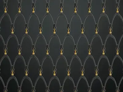 Full Opaque Glass Pattern Transparent PBR Seamless Texture