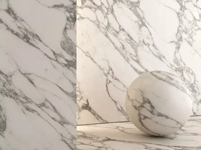 Marble Material and Porcelain Stoneware Tiles - Set 07 Texture
