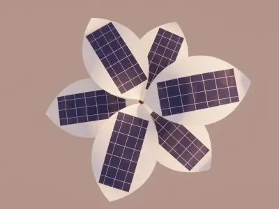 Solar Tree Low-poly 3D model