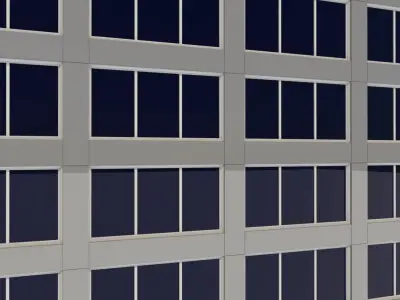 Buildings City 3 Low-poly 3D model