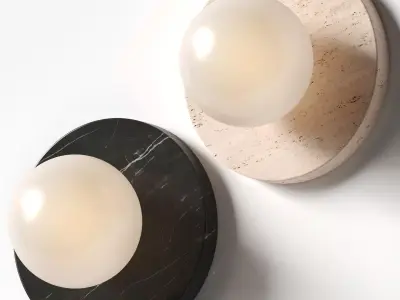 Blue print lighting - LUCIE FLUSH MOUNT 3D model