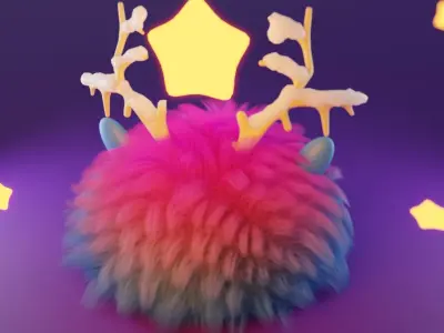 Cute animal Chester 3D model