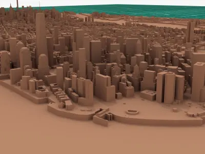 New York Manhattan Printable 3D print model