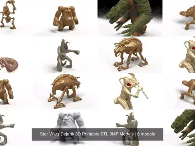 Star Wars Dejarik 3D Printable STL 3MF Models 3D Model Pack