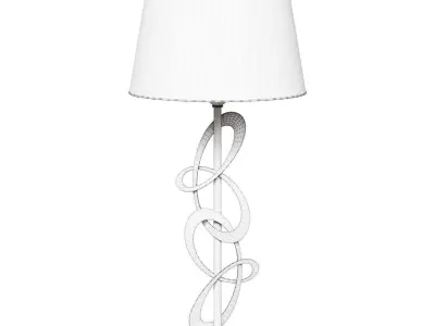 DECO BEDSIDE LAMP made of drawn flat-iron 25x59 3D model
