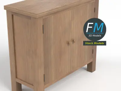Small 2 door cabinet 3D model