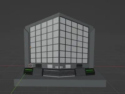 Highrise building 3D model