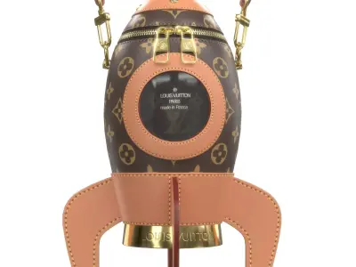 Louis Vuitton Rocket Shuttle Wallet Bag Low-poly 3D model