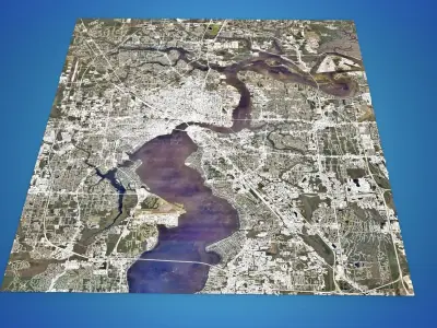 Cityscape Jacksonville Florida USA 3D model