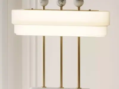 Spate Table Lamp by Bert Frank 3D model