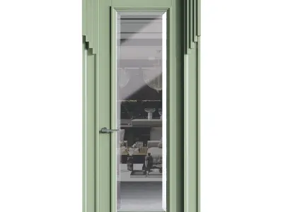 Modern entrance door 49 3D model