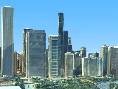 Chicago city 3D model