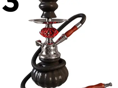 hookah  collection 3D model