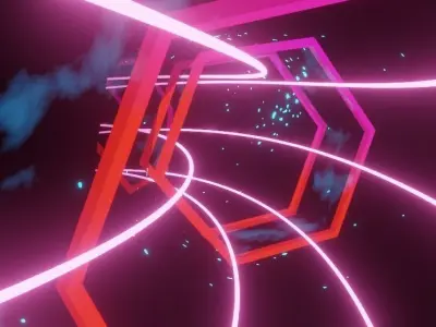 Sci Fi Lightning Tunnel Loop  3D model