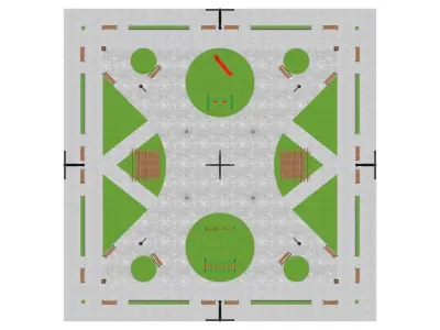 Public Square 01 3D model