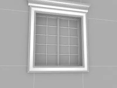 Window Frame 14 Low-poly 3D model