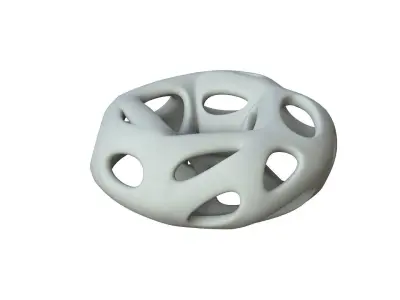 SciFi Cube Object No 66336 Low Poly Shape Low-poly 3D model