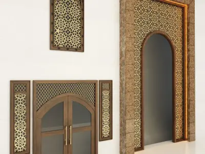 Arch in Geometry Ornament  3D model