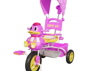 Duck Tricycle 3D model