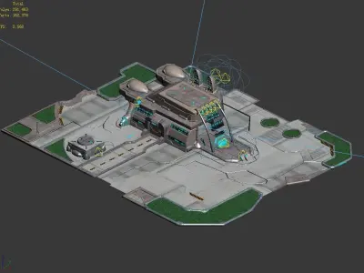 Space - City State - Dock 01 3D model