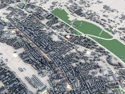 Santander City Spain 3D model