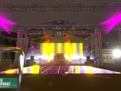 Stage equipment - devices and spotlight 3D model