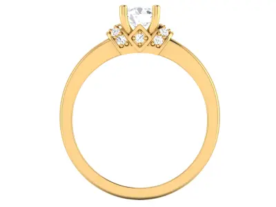Women Ring 3dm STL OBJ FBX Details    rings 3D print model