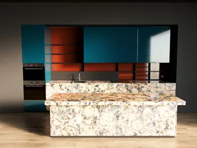 96-Kitchen12 glossy 8 3D model